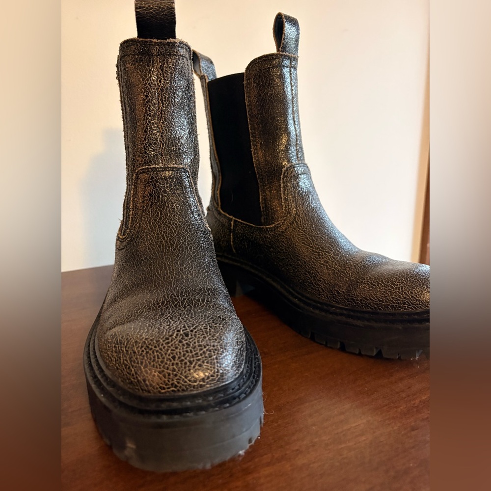 Textured Ankle Boots